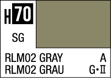 RLM02 Gray color sample card for military and aviation design projects.