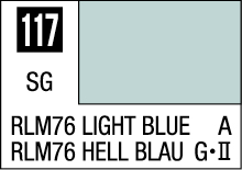 RLM76 Light Blue color swatch, ideal for design and modeling projects with pastel tone.