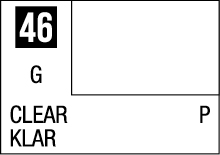 Bilingual label design: CLEAR and KLAR in black and white for easy understanding.