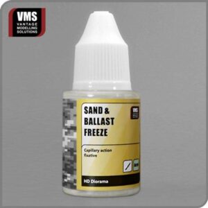Vantage Modelling Solutions Sand and Ballast Freeze for detailed diorama landscapes and modeling.