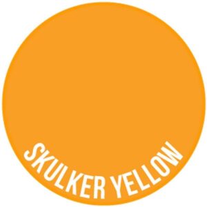 Bright Skulker Yellow circle design with modern typography for a vibrant and energetic aesthetic.