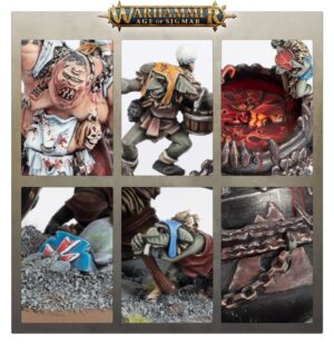 Intricate Warhammer: Age of Sigmar miniatures capture dark fantasy themes and rich storytelling.