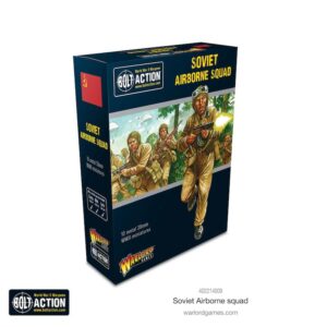 Soviet Airborne Squad box set: dynamic miniatures for the Bolt Action tabletop wargame.