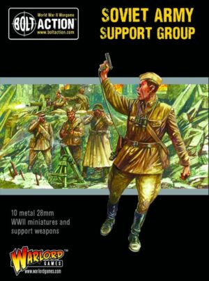 Soviet Army support team showcases teamwork and bravery in a World War II battlefield scene.