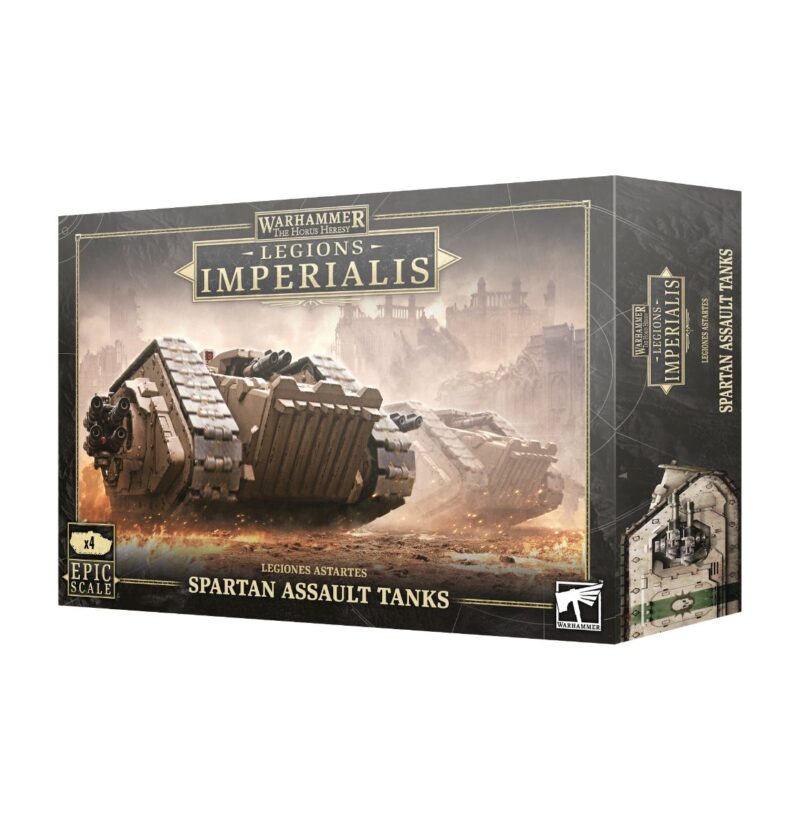 Spartan Assault Tanks model set for Warhammer 40,000: detailed design for epic tactical battles.