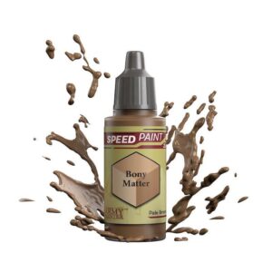 Bony Matter Speed Paint by Army Painter, showcasing fluid splashes for creative artistry.