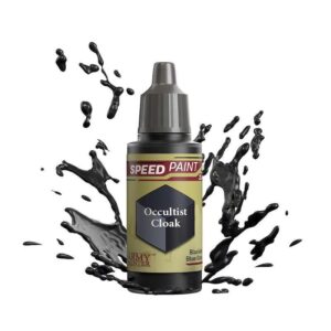 Speed Paint: Occultist Cloak with black splash, perfect for quick and creative art projects.