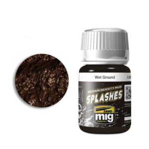 Ammo by Mig Wet Ground Texture for realistic model dioramas and scale models.