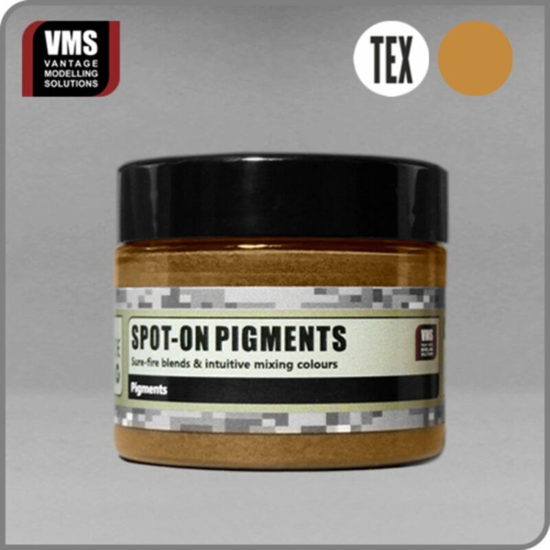Sleek SPOT-ON PIGMENTS jar for artists, featuring low-fire blends and intuitive mixing colors.