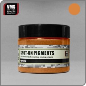 VMS Spot-On Pigments: Vibrant orange color for effortless blending in art and modeling projects.