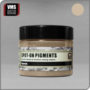 Versatile sandy beige Spot-On Pigments from VMS for artists and modelers low-fire projects.