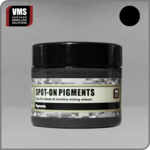 Spot-On Pigments by VMS in a sleek black jar for versatile art mixing.