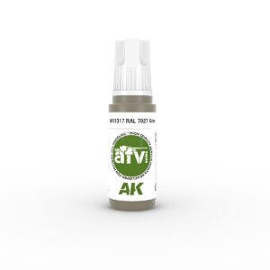 Sleek AK spray bottle featuring RAL 7027 earthy tone for quality creative projects.