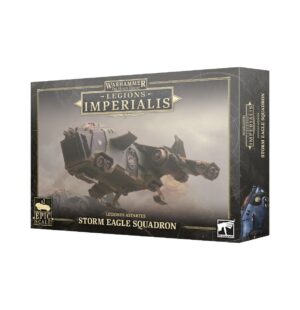 Storm Eagle Squadron expansion for Warhammer: Legions Imperialis featuring epic scale aerial combat models.
