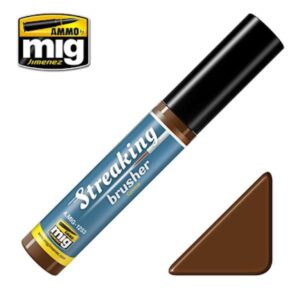 Ammo Mig Streaking Brusher for realistic model painting and weathering effects.