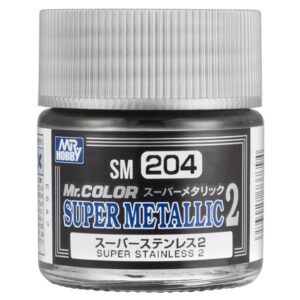 Mr. Hobby SM 204 Super Metallic Paint for realistic finishes on models and miniatures.