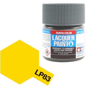 Tamiya LP83 Lacquer Paint in a sleek jar, perfect for modelers and hobbyists.