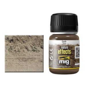 Realistic earth texture paint for model making and dioramas from Amigo Mig.