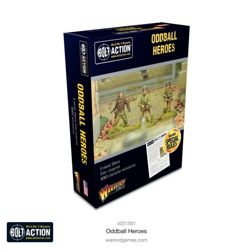 Discover Warlord Games Oddball Heroes miniatures for Bolt Action—unique, collectible figures for strategic gaming.