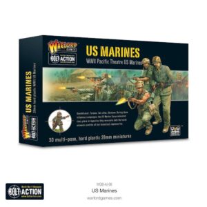US Marine Corps WWII Pacific model kit with detailed miniatures for historical wargaming.