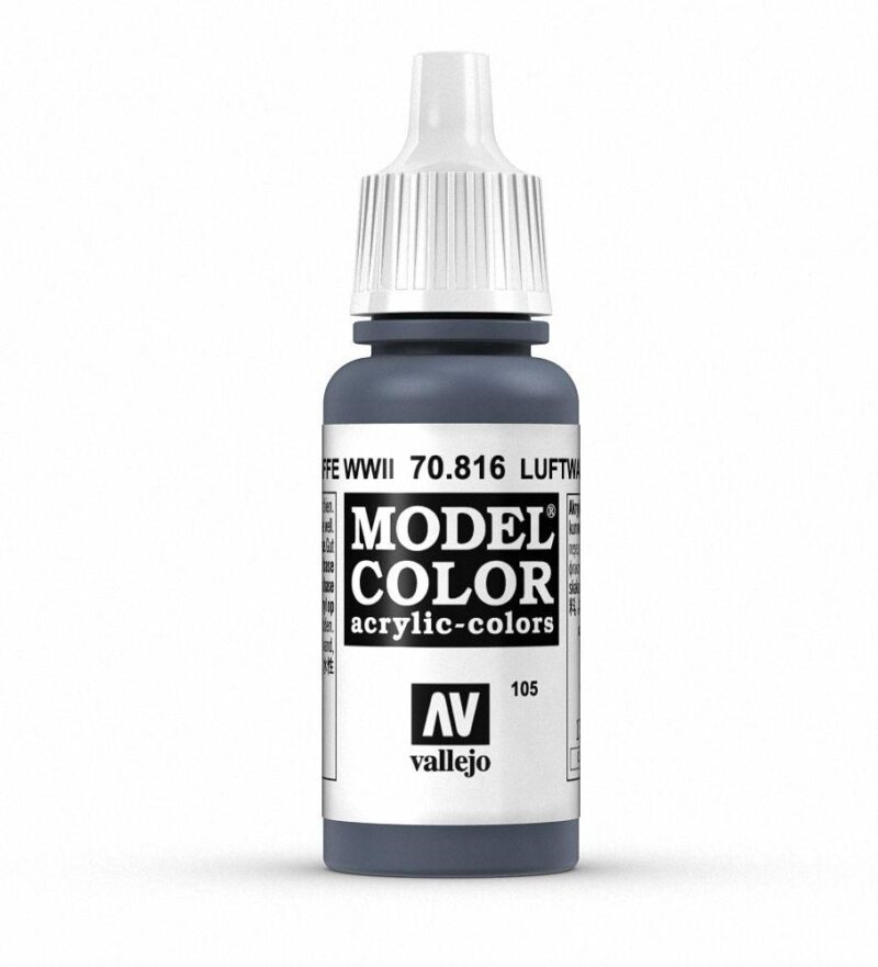 Vallejo Model Color 70.816 Luftwaffe Grey acrylic paint for precise model painting.