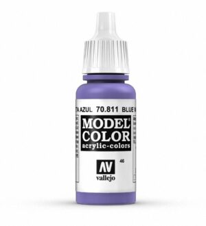 Vallejo Model Color 70.811 Blue Violet acrylic paint with precision dropper for model painting.