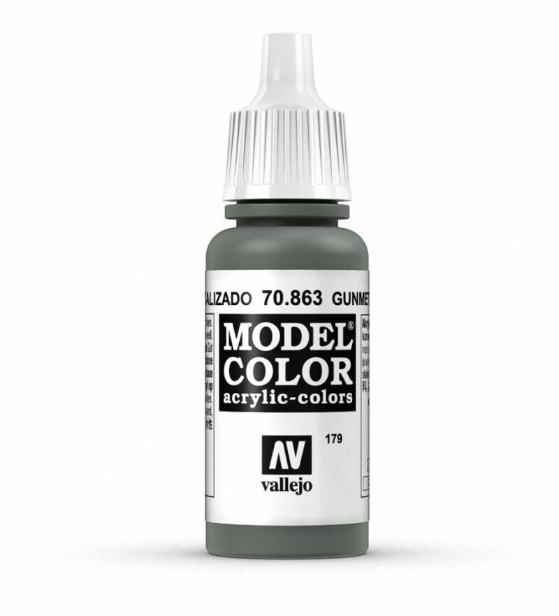 Vallejo Model Color 70.863 Olive Green acrylic paint for precise application in model painting.