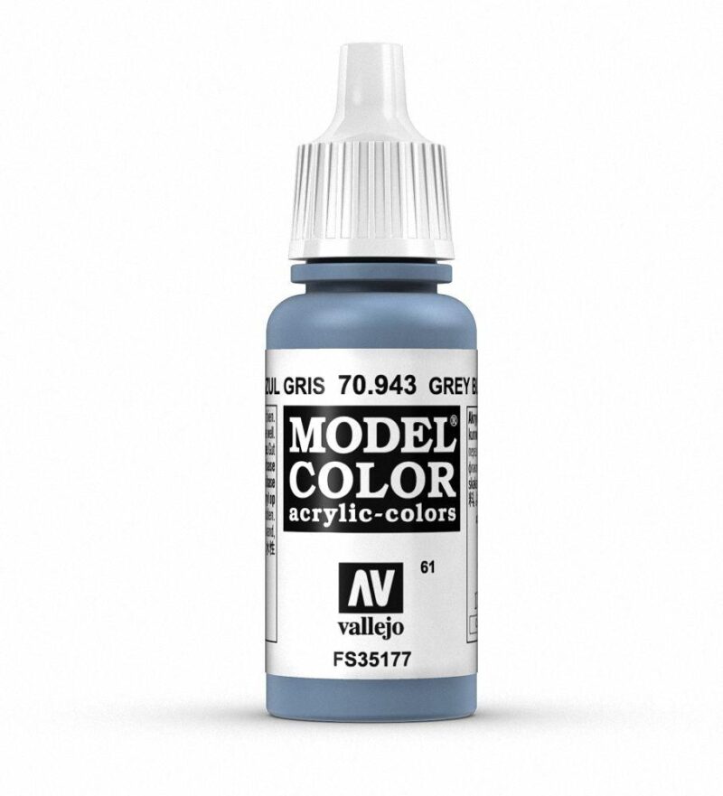 Vallejo Model Color Acrylic Paint in soft blue, color code 70.943 for model enthusiasts.