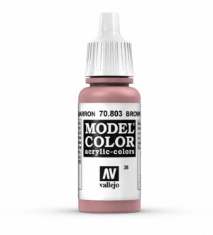 Vallejo Model Color Acrylic Paint in soft brown shade (70.803) for precise model painting.