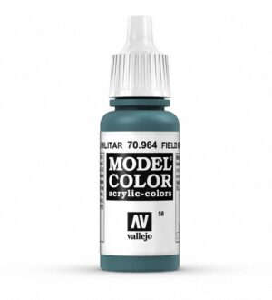 Vallejo Field Green acrylic paint, ideal for military models and dioramas.