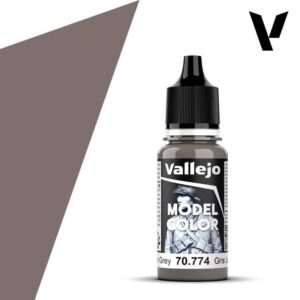 Vallejo Model Color Grays paint in a sleek bottle, ideal for miniature painting.