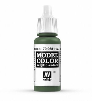 Vallejo Model Color 70.968 Flat Green Acrylic Paint Bottle with Precision Nozzle.
