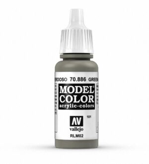 Vallejo Model Color Greoso 70.886 olive green paint for detailed model painting and artistic projects.