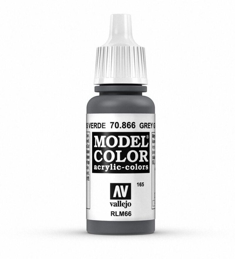 Vallejo Model Color 70.866 Grey acrylic paint in a sleek, precise-dispensing bottle.