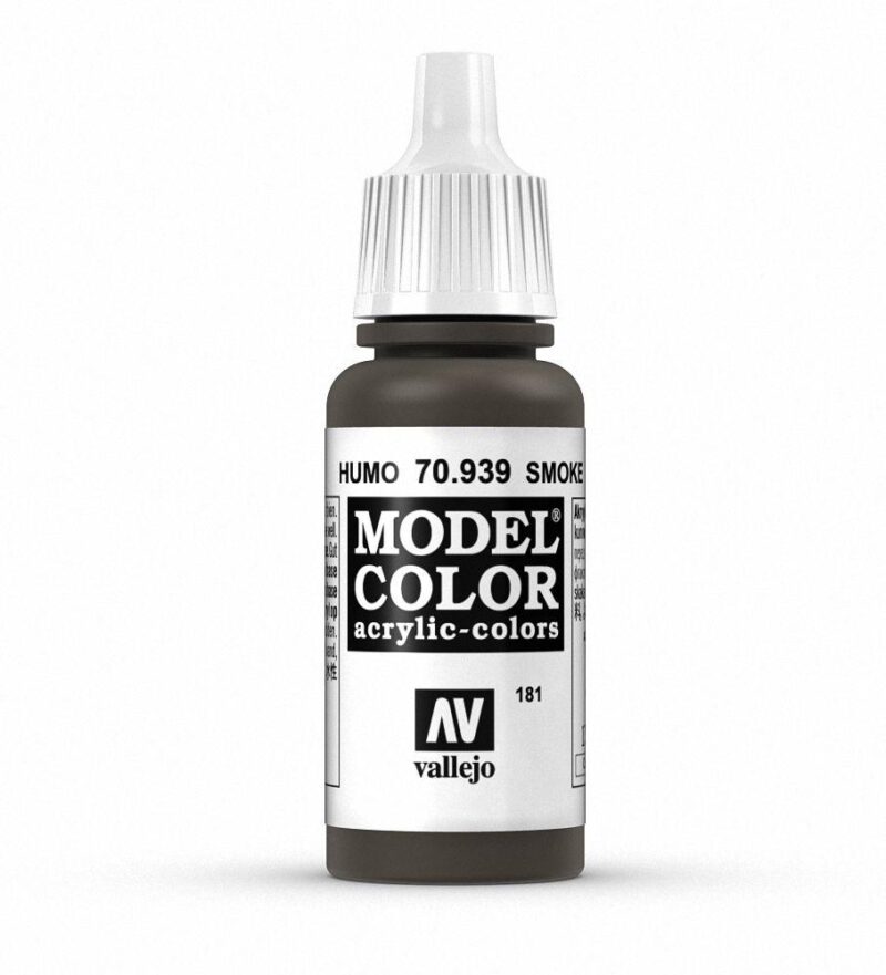 Vallejo Model Color Humo 70.939 acrylic paint, ideal for precise model painting.