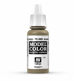 Vallejo Model Color 70.988 Khaki Acrylic Paint for artists and model builders.