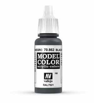 Vallejo Model Color Deep Black 70.862 acrylic paint for precise model detailing.