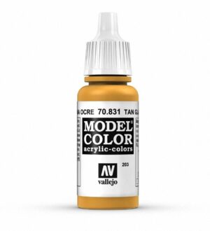 Vallejo Model Color Tan Acrylic Paint – precise, water-based paint for modeling and crafts.
