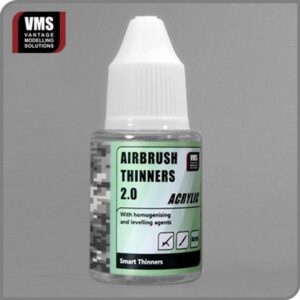 VMS Airbrush Thinners 2.0 for smooth, optimized paint application in model painting and artistry.