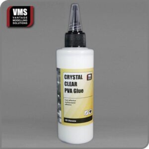 VMS Crystal Clear PVA Glue, precision adhesive for crafting and model making projects.
