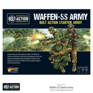Waffen-SS Army Bolt Action starter set features dynamic WWII miniatures and tactical gameplay.