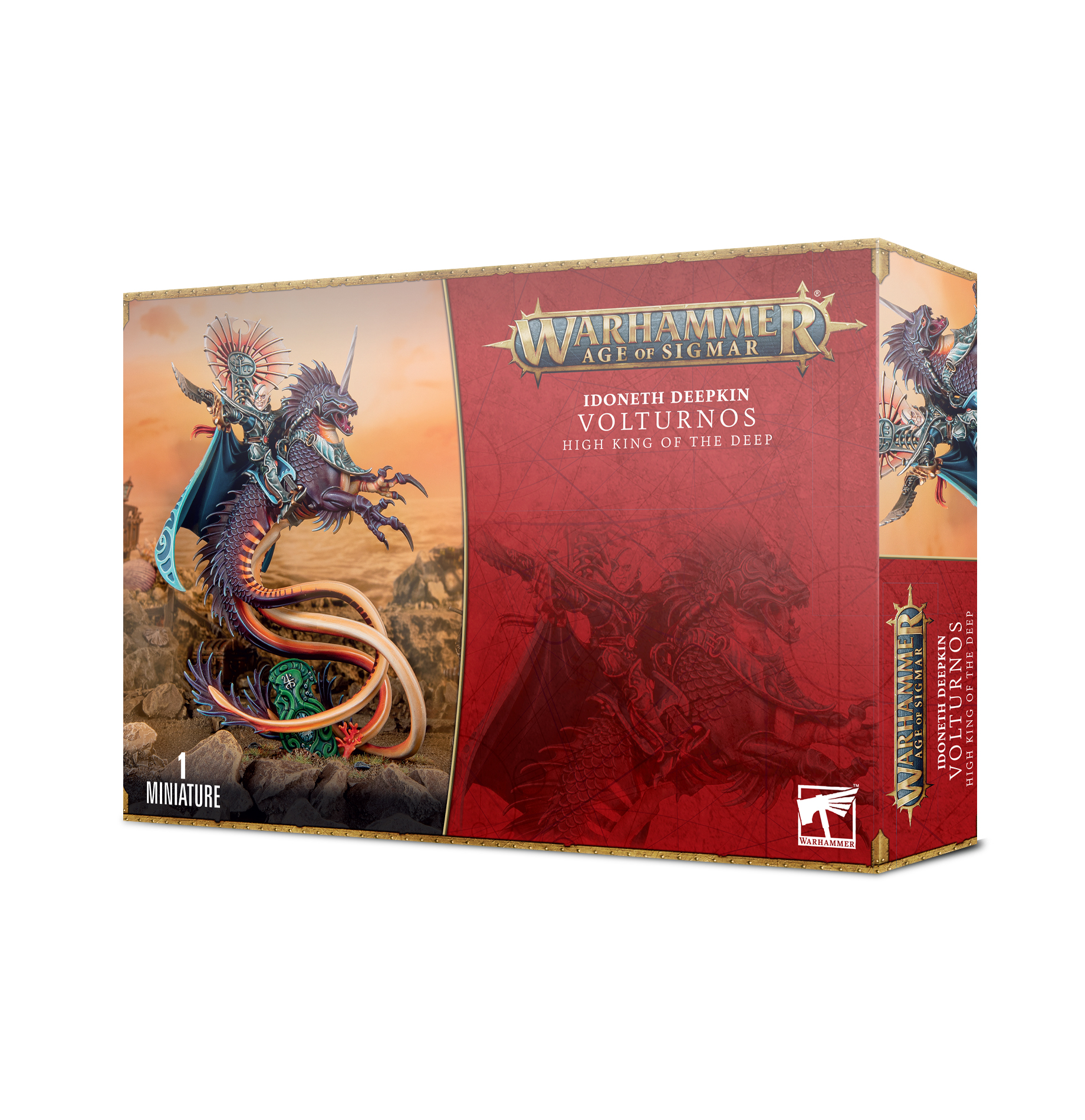 Warhammer Age of Sigmar Volturnos: The Emissary of the Tide - Stunning miniatures and artwork.