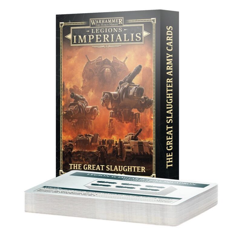 Warhammer 40,000: Imperialis Legions - The Great Slaughter card set for immersive strategic gameplay.
