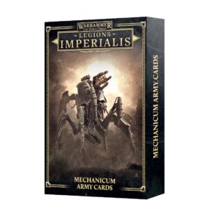 Warhammer Legions Imperialis: Mechanicum Army Cards, featuring striking design and intricate mechanical artwork.