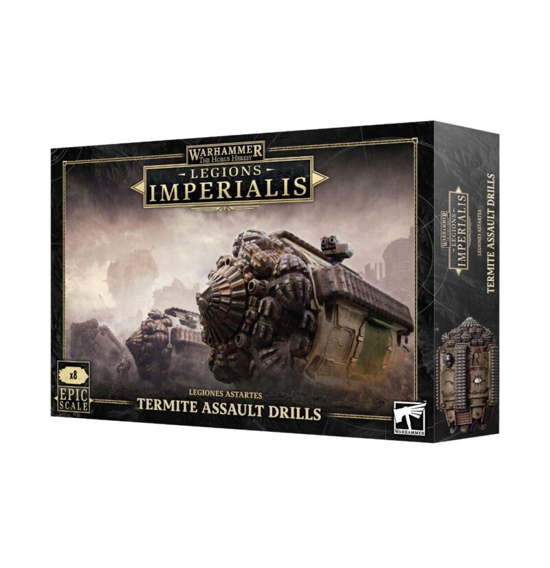 Termite Assault Drills for Warhammer Legions Imperialis: Dynamic, armored model for thrilling tabletop battles.