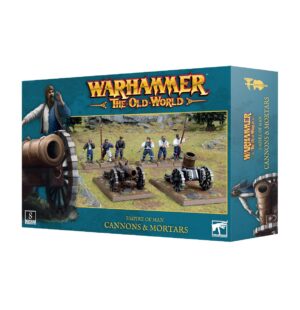 Warhammer Cannons & Mortars Expansion: Enhance gameplay with detailed artillery miniatures for strategic battles.