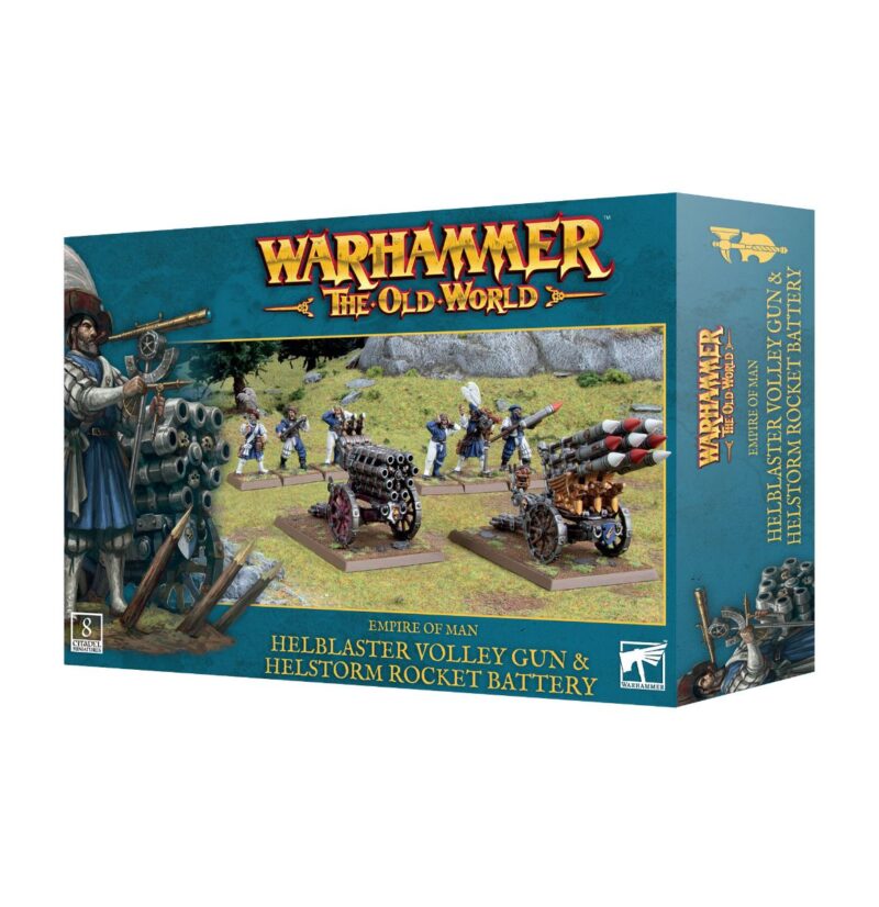 Vibrant Warhammer: The Old World box art featuring intricate miniatures and iconic logo.