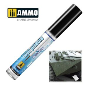 Wet Effects Brusher by AMMO for realistic weathering effects on military models.