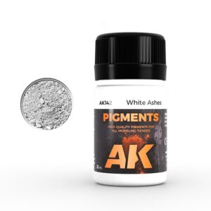 High-quality White Ashes pigment by AK, perfect for mixed media applications.