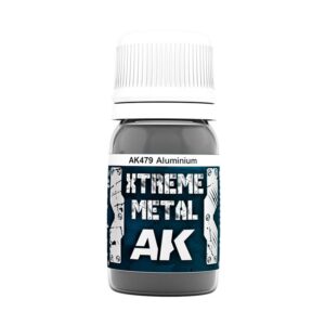 Xtreme Metal AK479 Aluminium paint: premium quality for stunning metallic finishes in model building.